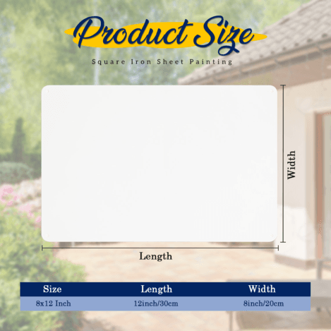 Custom 8 x 12 in Horizontal Tin Sign